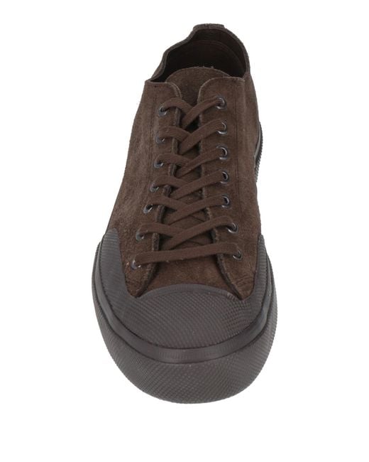 Superga Brown Dark Sneakers Leather for men