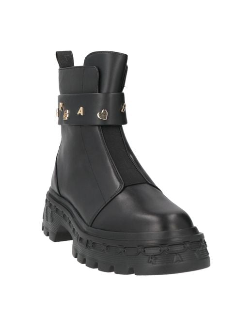 Karl Lagerfeld Black Ankle Boots Leather, Synthetic Fibers