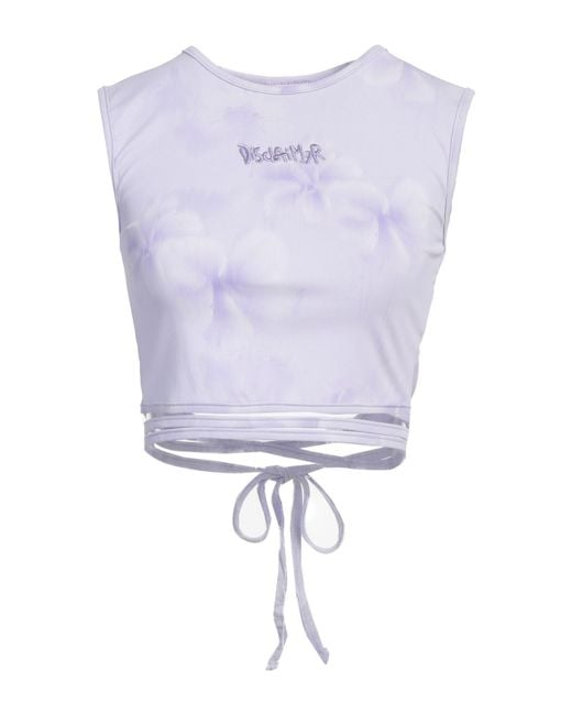 DISCLAIMER Blue Lilac Top Polyamide, Elastane