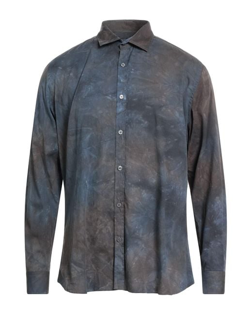 Messagerie Blue Patrizio Piscaglia Shirt Cotton for men