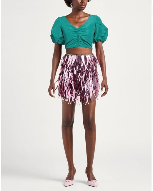 Pinko Green Top Polyester