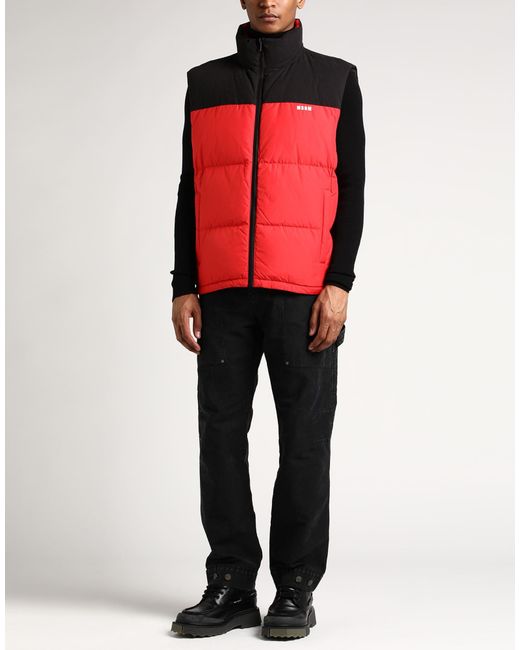 MSGM Red Vest for men
