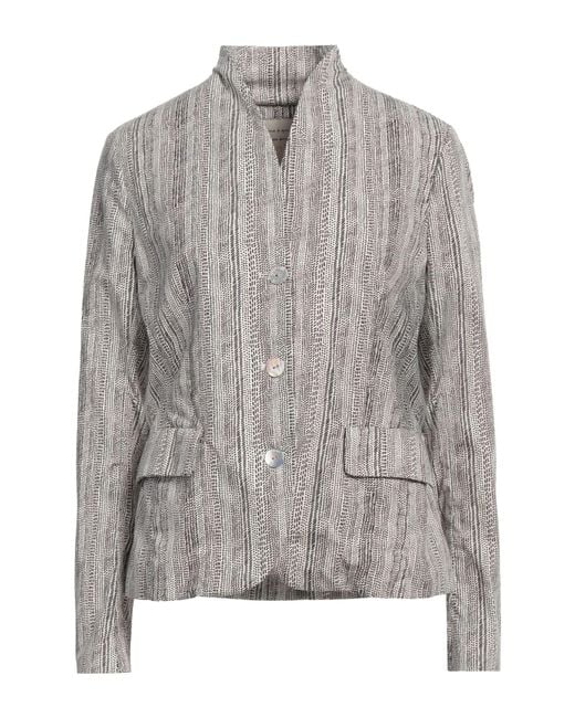 ALESSIA SANTI Gray Jacket Cotton