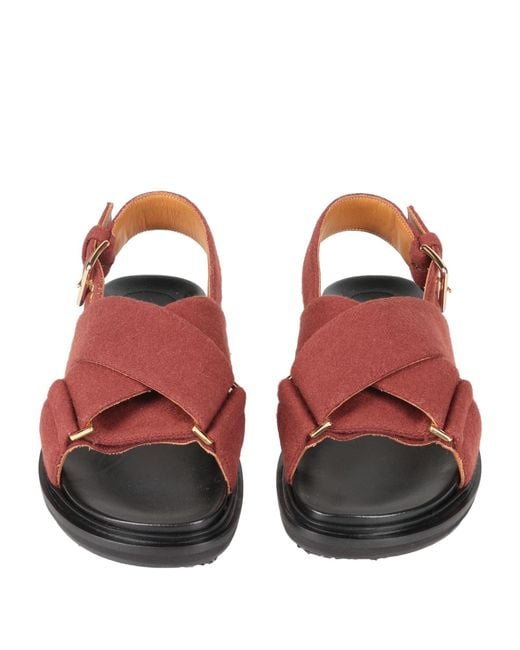 Marni Red Sandals