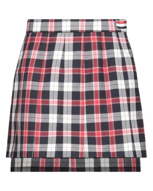 Thom Browne Red Mini Skirt