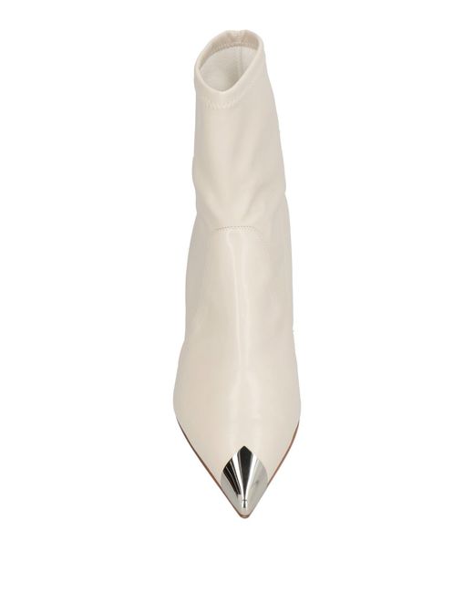 Sergio Levantesi White Ankle Boots
