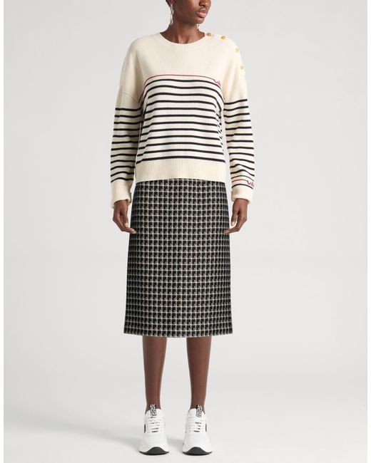 Alberta Ferretti Black Midi Skirt Acrylic, Wool, Acetate, Polyester