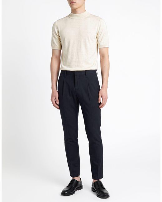 Dondup Blue Midnight Pants Wool, Elastane for men