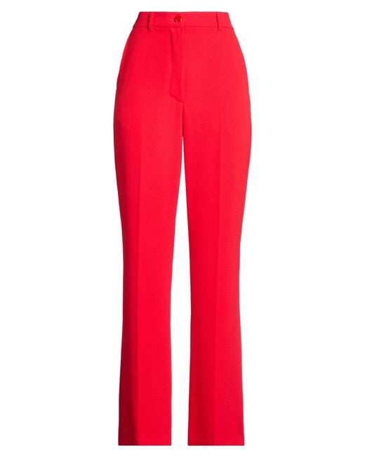 SOLOTRE Red Pants Polyester, Elastane