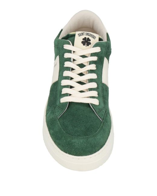 SAINT SNEAKERS Green Trainers for men