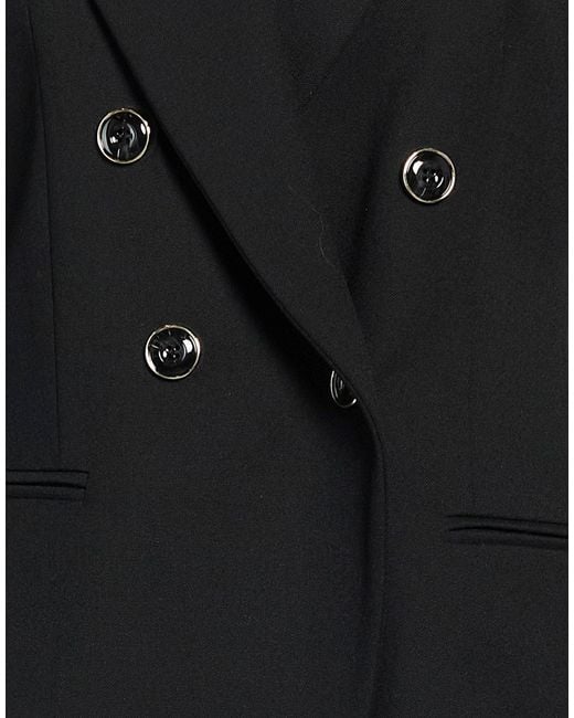 Marella Black Blazer Polyester, Viscose, Elastane