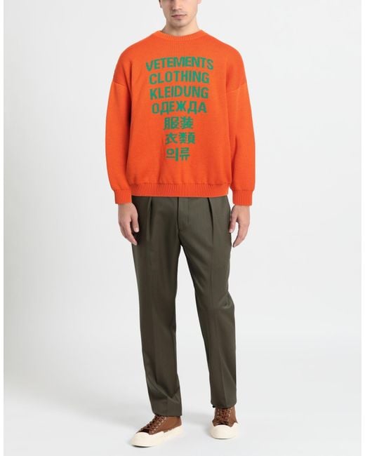 Pullover Vetements de hombre de color Orange