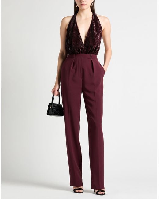 Elisabetta Franchi Red Jumpsuit Polyamide, Polyester, Elastane, Polyurethane
