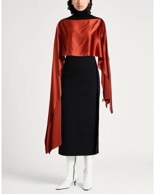 Gianluca Capannolo Red Cape Silk, Elastane