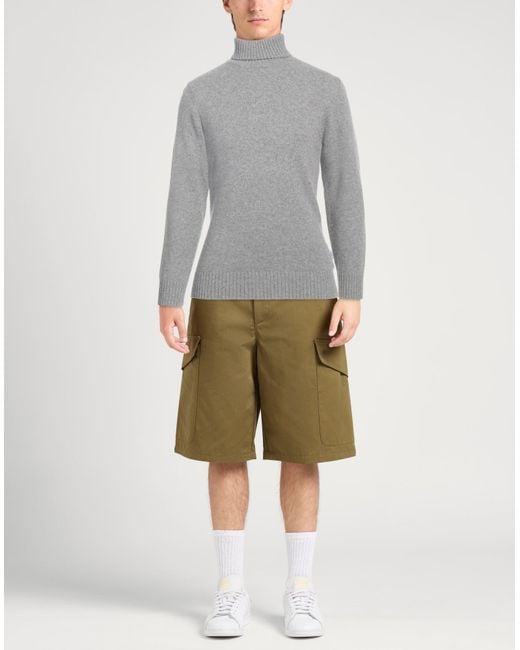 Berna Gray Turtleneck Wool, Polyamide for men
