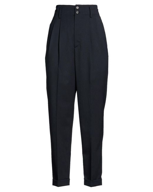 Aspesi Blue Midnight Pants Polyester, Virgin Wool, Elastane