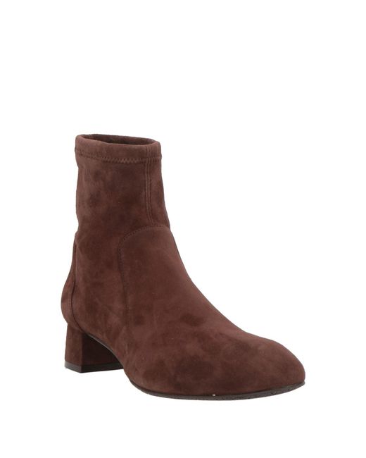 Stuart Weitzman Brown Chocolate Ankle Boots Leather