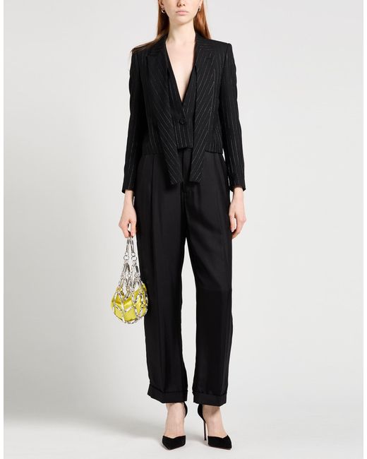 Lardini Black Blazer Wool, Polyester
