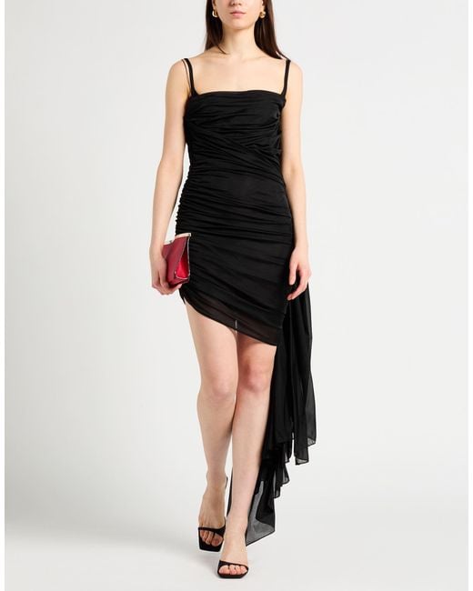 Mugler Black Mini Dress Polyamide, Elastane