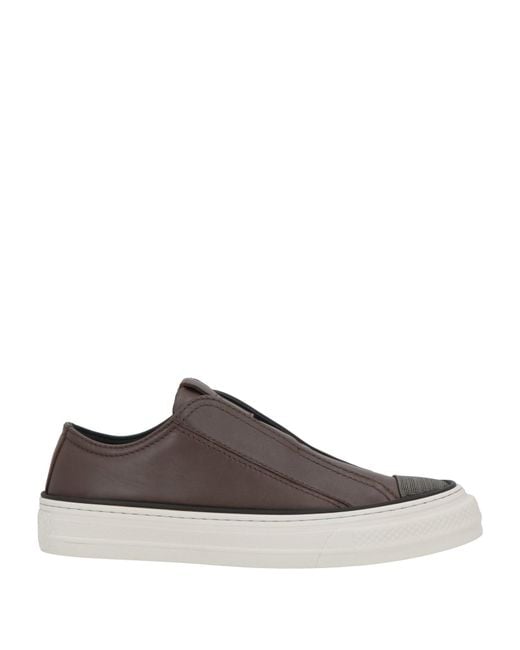 Brunello Cucinelli Brown Dark Sneakers Leather