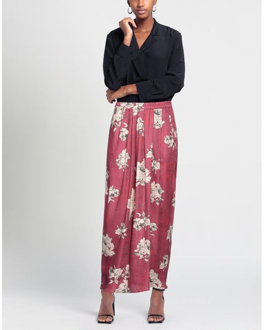 Antonelli Red Maxi Skirt