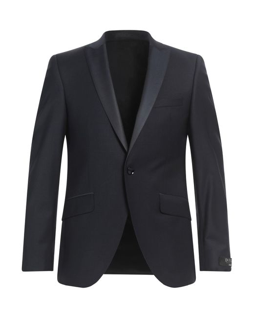 DIGEL Blue Blazer Virgin Wool, Polyamide, Elastane for men