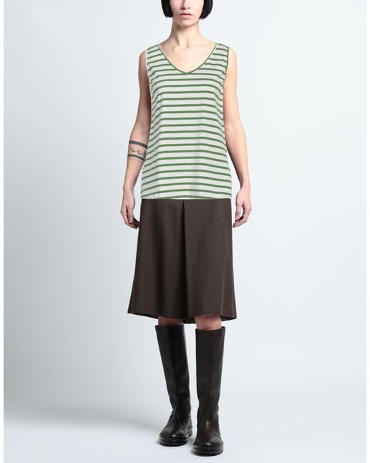 Shirtaporter Green Top Cotton, Elastane