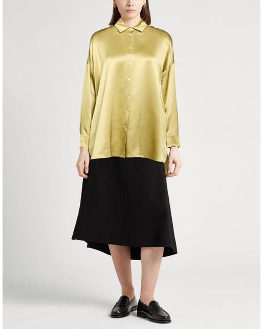 Agnona Yellow Shirt Silk