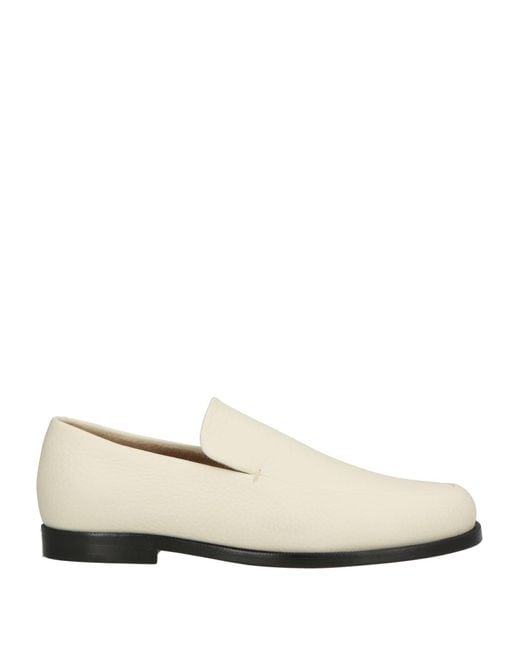 Khaite White Cream Loafers Leather
