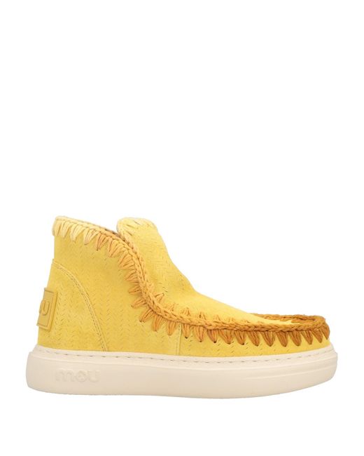 Mou Yellow Ankle Boots