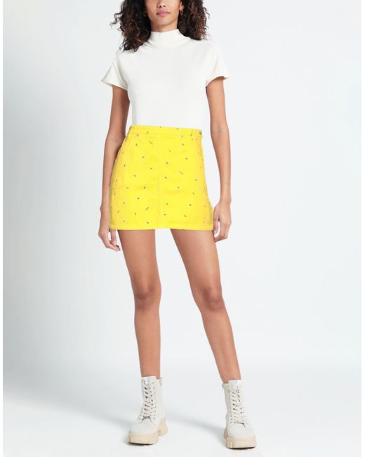 KENZO Yellow Mini Skirt