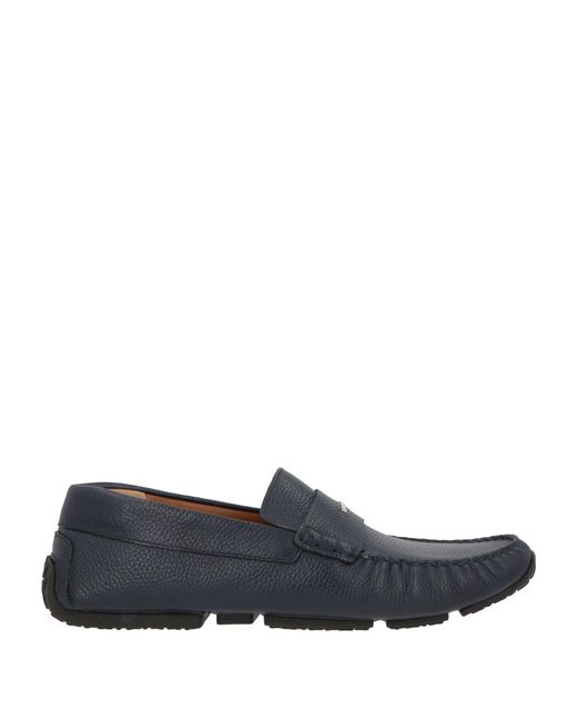 Bally Blue Loafers Cow Leather for men