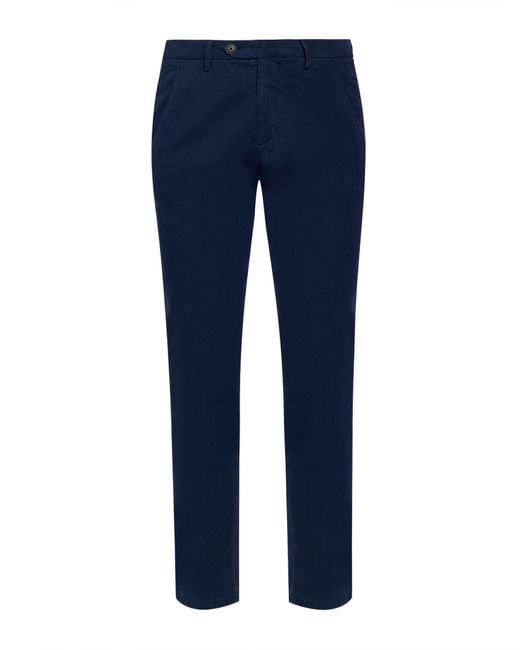 Roy Rogers Blue Midnight Pants Cotton, Lyocell, Elastane for men