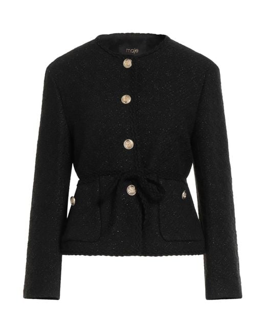 Maje Black Jacke & Anorak