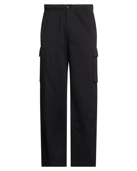 Calvin Klein Black Pants Cotton, Elastane for men
