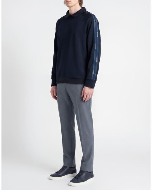 Dondup Blue Midnight Sweatshirt Polyester, Cotton for men