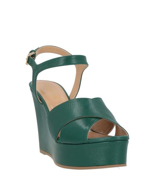 Sergio Rossi Green Sandals