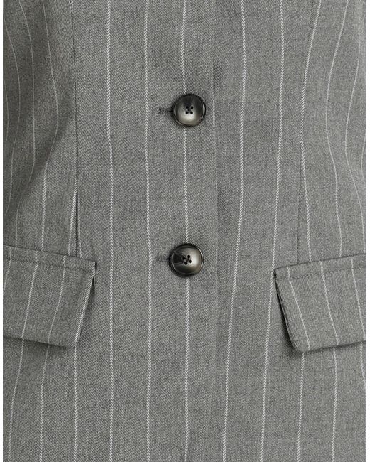 ViCOLO Gray Top Polyester, Viscose, Elastane