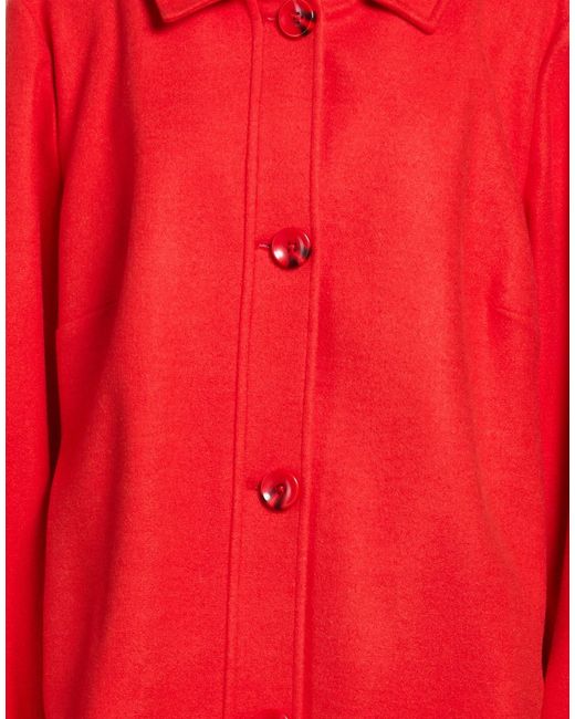 Xandres Red Jacket Polyester, Acrylic, Wool