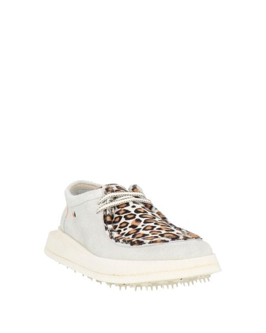 Barracuda White Loafers Leather