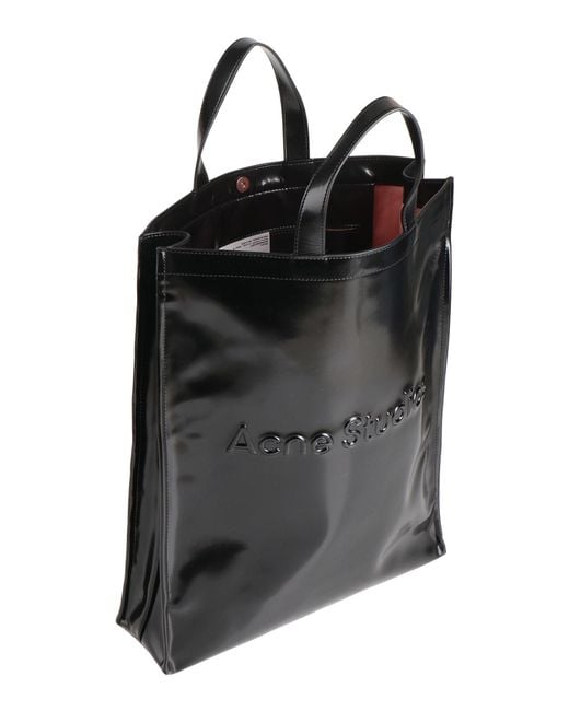 Acne Black Handbag Polyurethane, Polyester