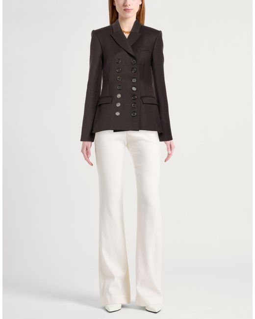 Alex Perry Black Dark Blazer Polyester, Virgin Wool