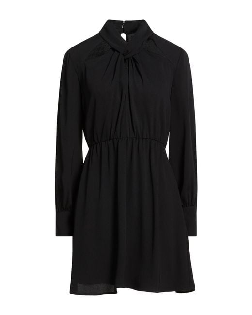 Liu Jo Black Mini Dress Polyester
