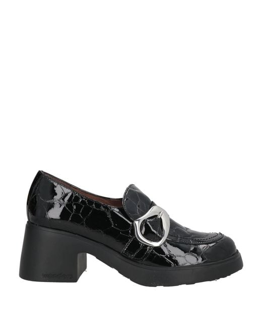 Wonders Black Mokassin