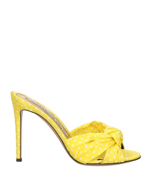 Alexandre Vauthier Yellow Sandals