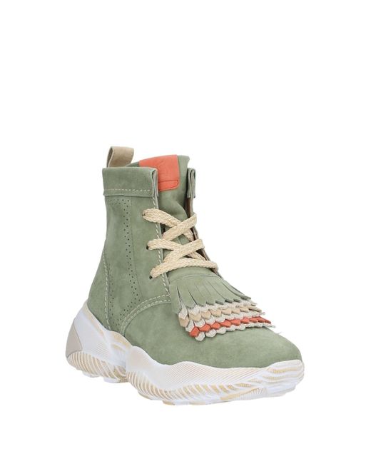 Hogan Green Ankle Boots