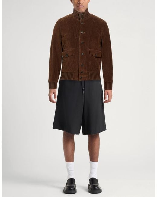 L.b.m. 1911 Brown Jacket Cotton, Elastane for men