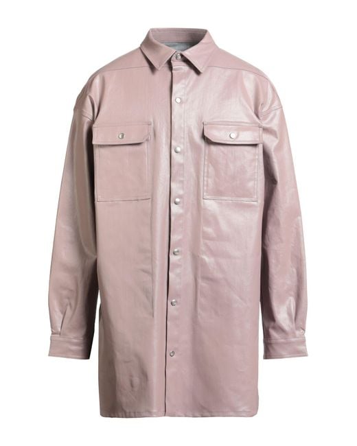Rick Owens Pink Denim Outerwear for men