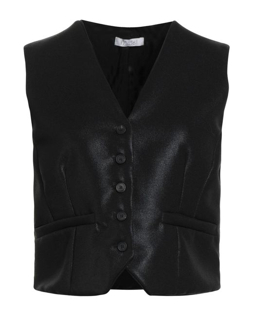 Motel Black Tailored Vest Polyester