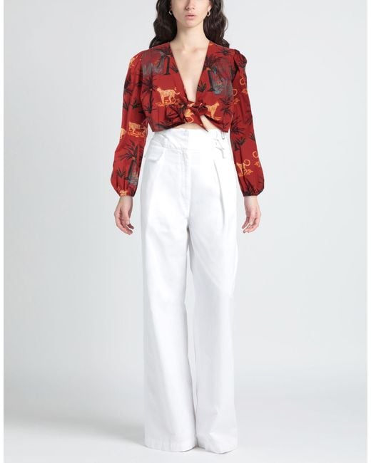 Amotea Red Rust Top Cotton